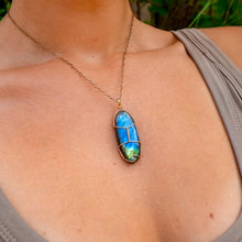 Load image into Gallery viewer, 14ct GF Labradorite Pendant