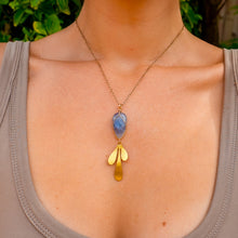 Load image into Gallery viewer, 14ct GF Fluorite Drip Pendant