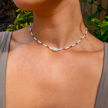 Load image into Gallery viewer, 925 SS Moonstone & Iolite Bead Necklace