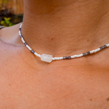 Load image into Gallery viewer, 925 SS Moonstone & Iolite Bead Necklace