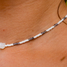 Load image into Gallery viewer, 925 SS Moonstone & Iolite Bead Necklace