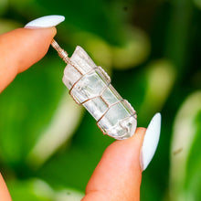 Load image into Gallery viewer, 925 SS Raw Clear Quartz Pendant