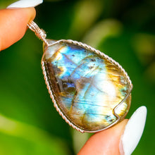 Load image into Gallery viewer, 925 SS Labradorite Pendant