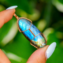 Load image into Gallery viewer, 14ct GF Labradorite Pendant
