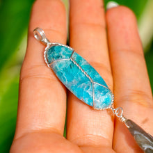 Load image into Gallery viewer, 925 SS Blue Apatite & Labradorite Pendant
