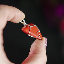 Load image into Gallery viewer, 925 SS Red Jasper Pendant