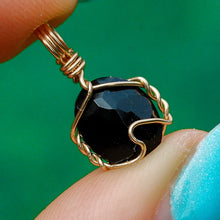 Load image into Gallery viewer, 14ct GF Black Onyx Pendant