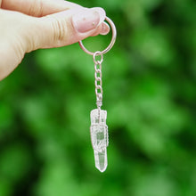 Load image into Gallery viewer, Clear Quartz Keyring
