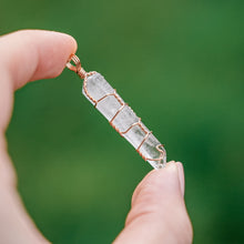 Load image into Gallery viewer, 14ct GF Raw Clear Quartz Pendant
