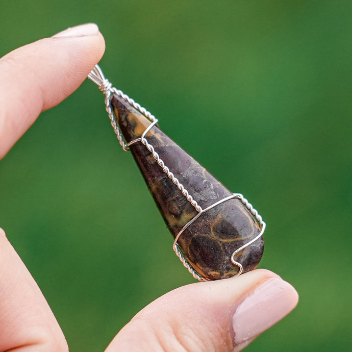 925 SS Fruit Jasper Pendant