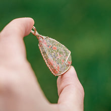 Load image into Gallery viewer, 14ct GF Unakite Pendant
