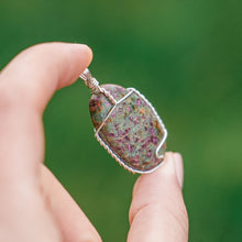 Load image into Gallery viewer, 925 SS Ruby Fuchsite Pendant
