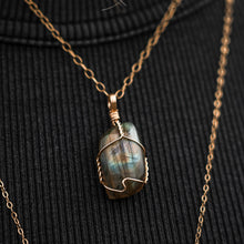 Load image into Gallery viewer, 14ct GF Labradorite Pendant
