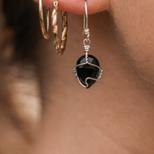 Load image into Gallery viewer, 925 SS Black Onyx Earrings
