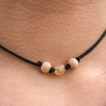 Load image into Gallery viewer, Citrine &amp; Wood Choker Necklace
