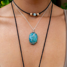 Load image into Gallery viewer, 925 SS Chrysocolla Pendant
