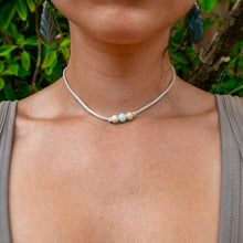 Load image into Gallery viewer, Amazonite &amp; Wood Choker
