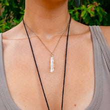 Load image into Gallery viewer, 14ct GF Raw Clear Quartz Pendant
