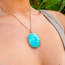 Load image into Gallery viewer, 14ct GF Amazonite Pendant
