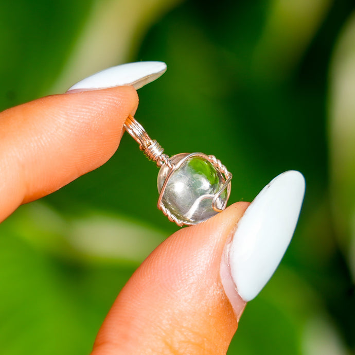 925 SS Clear Quartz Pendant