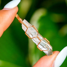 Load image into Gallery viewer, 14ct GF Raw Clear Quartz Pendant
