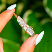 Load image into Gallery viewer, 14ct GF Raw Clear Quartz Pendant
