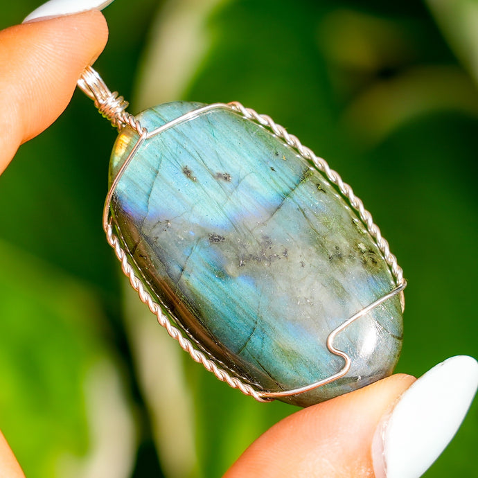 925 SS Labradorite Pendant