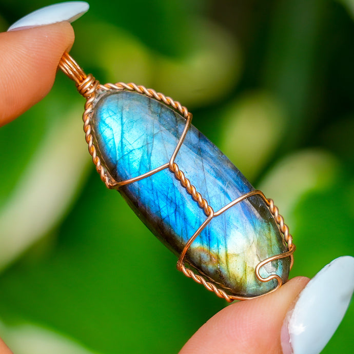 14ct GF Labradorite Pendant