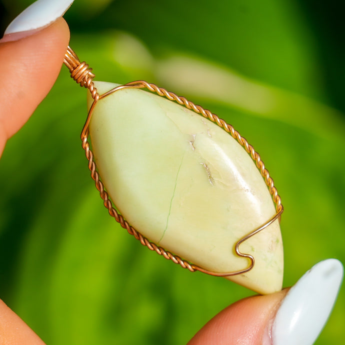 14ct GF Chrysoprase Pendant