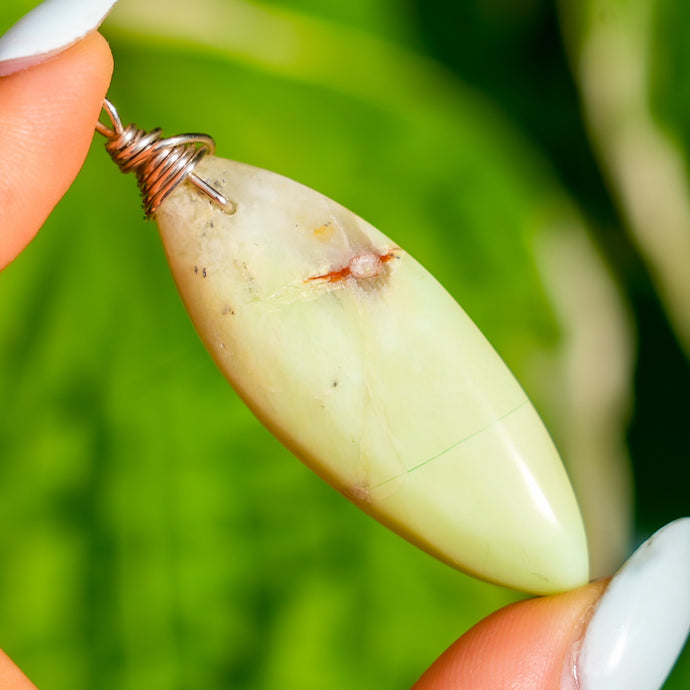 925 SS Chrysoprase Pendant