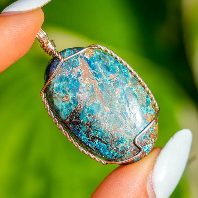 925 SS Chrysocolla Pendant