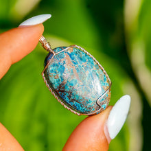 Load image into Gallery viewer, 925 SS Chrysocolla Pendant
