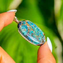 Load image into Gallery viewer, 925 SS Chrysocolla Pendant
