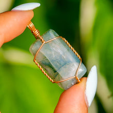 Load image into Gallery viewer, 14ct GF Moss Agate Pendant

