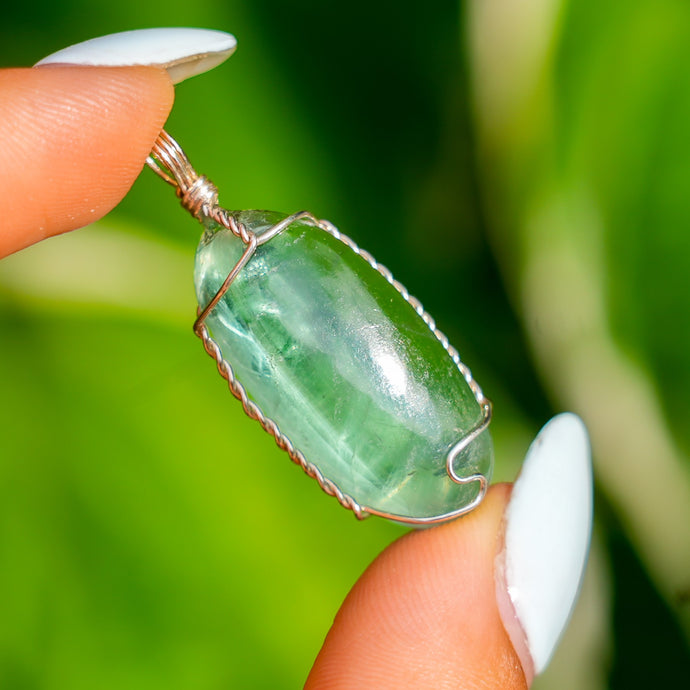 925 SS Fluorite Pendant