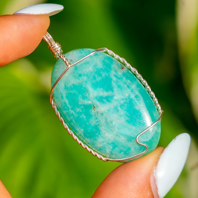 925 SS Amazonite Pendant