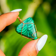 Load image into Gallery viewer, 14ct GF Malachite Pendant
