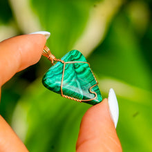 Load image into Gallery viewer, 14ct GF Malachite Pendant
