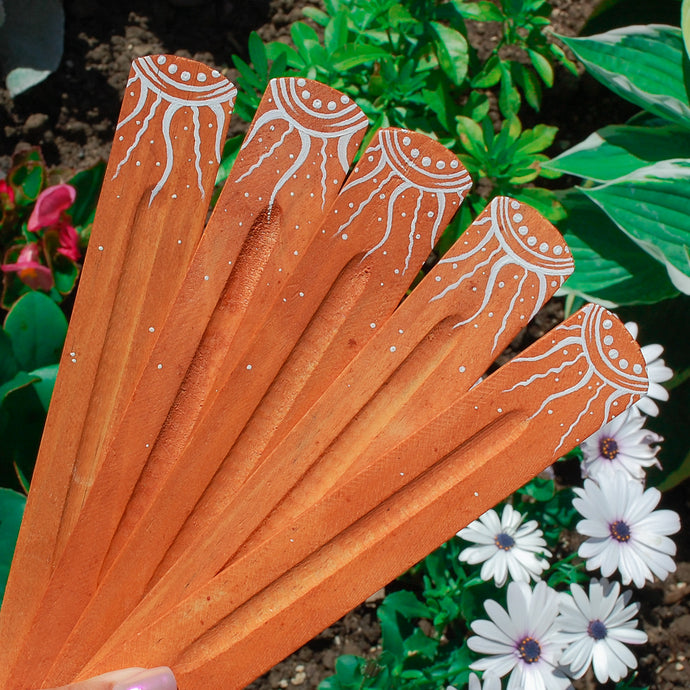 'Sol' Hand-painted Incense Holder