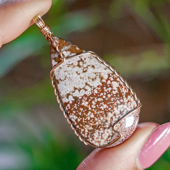 14ct GF Ocean Jasper Pendant