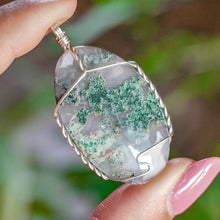 Load image into Gallery viewer, 925 SS Moss Agate Pendant
