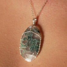 Load image into Gallery viewer, 925 SS Moss Agate Pendant
