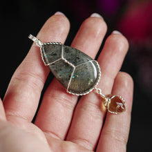 Load image into Gallery viewer, 925 SS Labradorite &amp; Citrine Pendant
