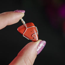 Load image into Gallery viewer, 925 SS Red Jasper Pendant
