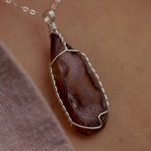 Load image into Gallery viewer, 925 SS Black Agate Druzy Pendant
