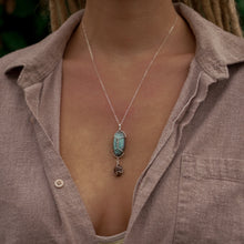 Load image into Gallery viewer, 925 SS Labradorite &amp; Smokey Quartz Pendant
