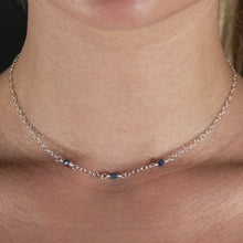 Load image into Gallery viewer, 925 SS Blue Sapphire Necklace
