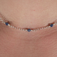 Load image into Gallery viewer, 925 SS Blue Sapphire Necklace
