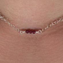 Load image into Gallery viewer, 925 SS Garnet Necklace
