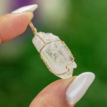 Load image into Gallery viewer, 14ct GF Raw Clear Quartz Pendant
